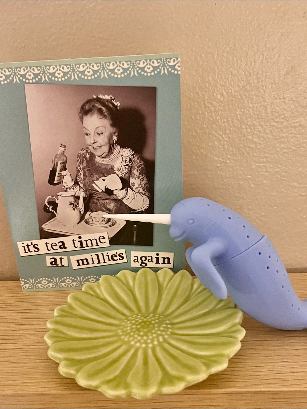 Tea at Millie’s Starter Kit – Narwhal Tea Infuser + Dish + Cards